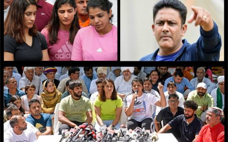Cricket Legends in support of the wrestlers' protest