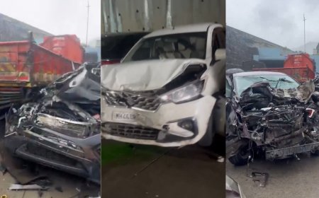 मुंबई-पुणे एक्सप्रेसवे पर भीषण हादसा: 25 गाड़ियां आपस में टकराईं, एक महिला की मौत, 21 घायल