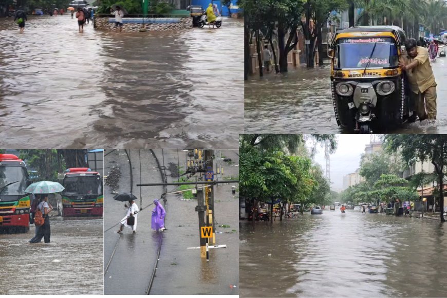 भारी बारिश से मिरा-भाईंदर जलमग्न, गौरव एवेन्यू, जीसीसी क्लब और क्वीन्‍स पार्क में पानी भरने से जनजीवन अस्त-व्यस्त, बस और लोकल सेवाएँ ठप