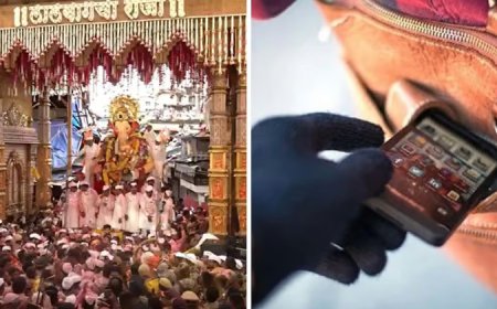 लालबागचा राजा विसर्जन के दौरान मोबाइल चोरी का बड़ा खुलासा, दिल्ली पुलिस ने 4 गिरफ्तार