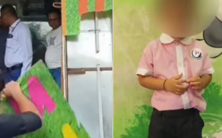 उल्हासनगर में 2 साल के बच्चे को शिक्षिका ने जड़ा थप्पड़, MNS कार्यकर्ताओं ने किया स्कूल पर हमला