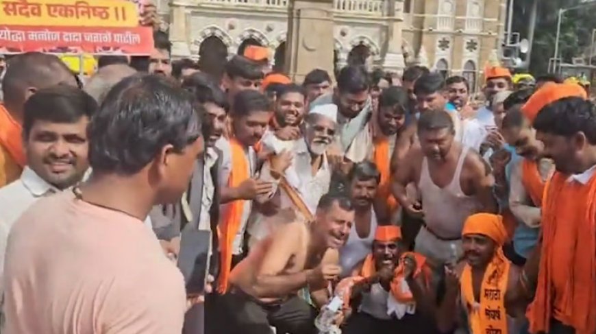 मुंबई में मराठा आरक्षण आंदोलन से बढ़ी अफरा-तफरी, पुलिस बेबस