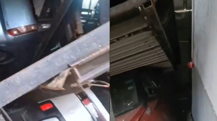 मैटुंगा में मैकेनिकल पार्किंग ढही, कई गाड़ियां क्षतिग्रस्त – नागरिकों में गुस्सा और डर