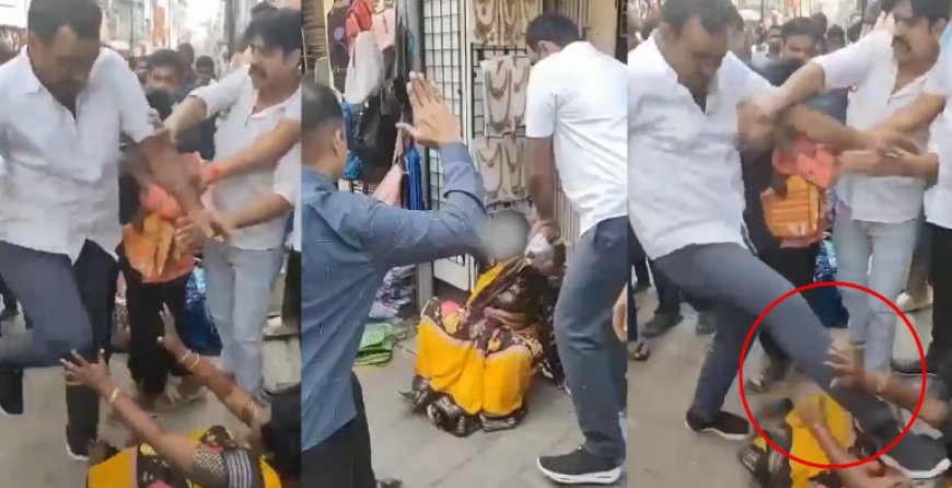 Bengaluru Avenue Road पर महिला को सड़क पर घसीटकर पीटा गया, दो आरोपी गिरफ्तार