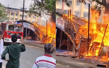 वसई-विरार से वाशी तक आग की घटनाओं ने बढ़ाई चिंता! विरार के फर्नीचर शॉप में लगी भीषण आग, कई जगह हादसे—कई जानें गईं, भारी नुकसान