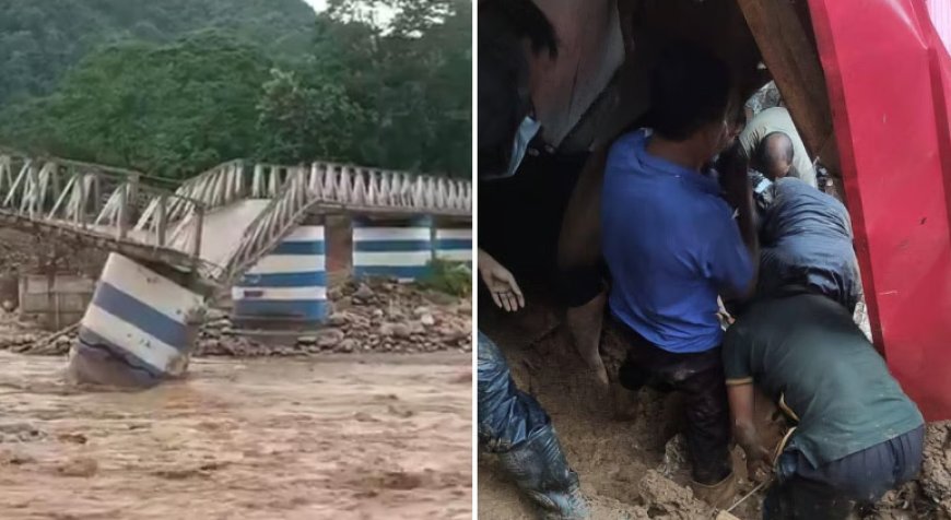 दार्जिलिंग में भूस्खलन का कहर: मिरिक में 14 की मौत, डुडिया आयरन ब्रिज ढहा — आईएमडी ने जारी किया रेड अलर्ट