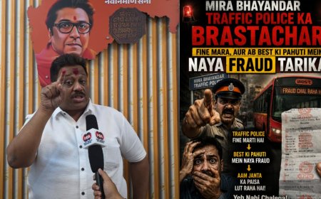 मीरा-भाईंदर ट्रैफिक विभाग की लापरवाही उजागर