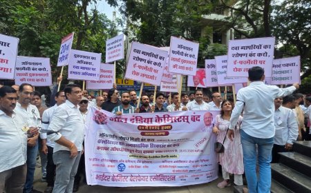 Chemists Protest Against Online Medicine Sales in Mira-Bhayandar; Medical Stores Remain Shut