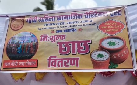 Free Buttermilk Distribution Brings Relief to Commuters Amid Scorching Heat in Bhayanda