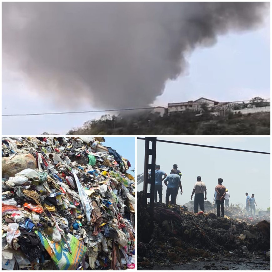 Massive Fire Breaks Out at Uttan Dumping Ground, Raising Fresh Health Concerns Among Residents