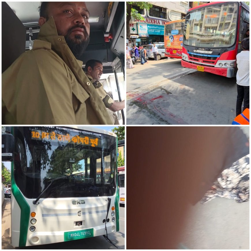 Sanitation Worker Seriously Injured After Bus Runs Over Her Leg During Protest Outside MBMC