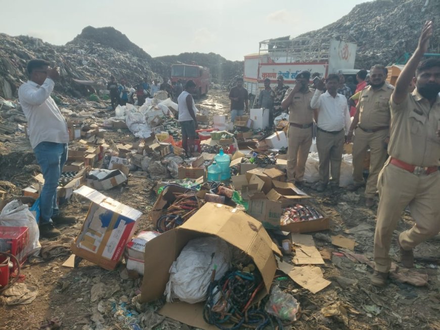 मीरा-भाईंदर वसई-विरार पुलिस की बड़ी कार्रवाई, ₹65 लाख की अवैध शराब और गुटखा नष्ट