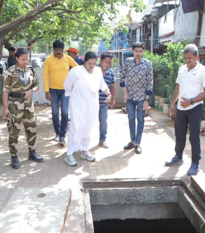 Mayor Dimple Mehta Conducts Pre-Monsoon Inspection of Major Drains Across Mira-Bhayandar