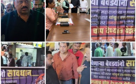 काशीमीरा नाका पर खुलेआम शराब पीने वालों पर मनसे का एक्शन, शिवाजी महाराज प्रतिमा के पास हंगामा करने वालों को खदेड़ा