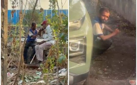 नशे के धुएं में खोता मीरा-भाईंदर! नयानगर में दिनदहाड़े चिलम पीते दिखे नशेड़ी