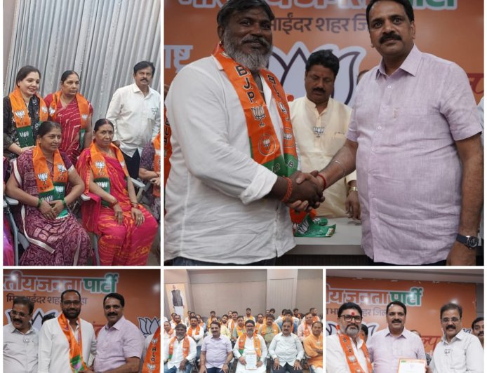 शिवसेना के विभाग प्रमुख विपिन कुमार चौधरी सहित कई पदाधिकारियों ने थामा भाजपा का दामन