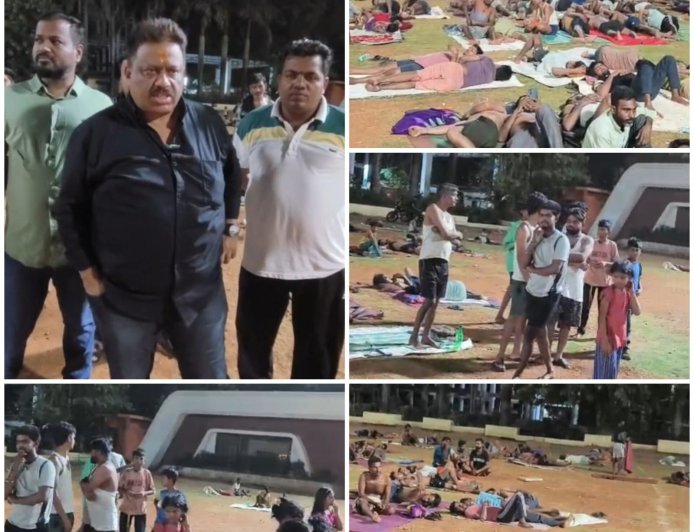 आनंद दिघे मैदान में सो रहे प्रवासी नागरिकों का मनसे ने किया निरीक्षण, पुलिस जांच की मांग