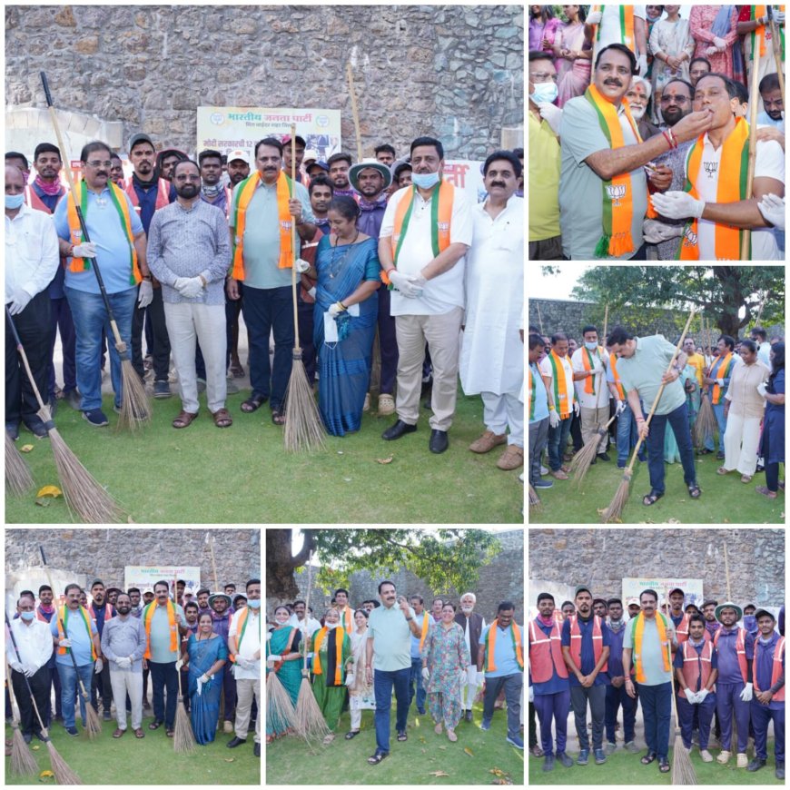 Cleanliness Drive Held at Ghodbunder Fort to Mark 12 Years of Modi Government’s Development and Public Welfare Journey