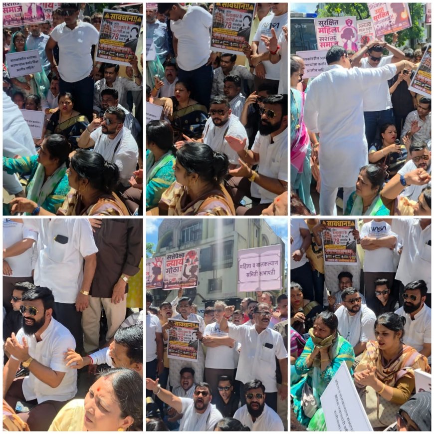 अल्पवयीन पीड़िता को न्याय दिलाने के लिए विपक्ष का महापालिका पर हल्लाबोल, आरोपियों को फांसी देने की मांग