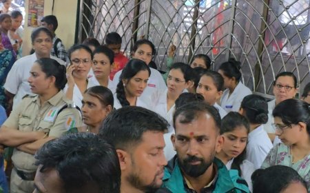 भायंदर: विधायक के सुरक्षा गार्ड पर अस्पताल कर्मचारियों से अभद्रता का आरोप, नर्सों का कामबंद आंदोलन