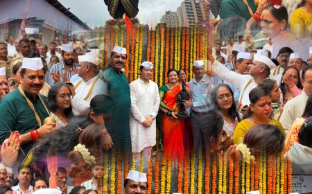 आषाढ़ी एकादशी पर काशीमीरा में श्री विठ्ठल की भव्य पूजा और महाआरती, श्रद्धालुओं की उमड़ी भीड़