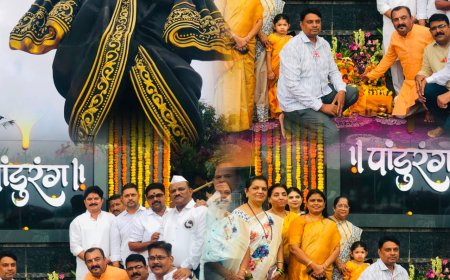 आषाढ़ी एकादशी पर मीरा-भाईंदर बना 'मिनी पंढरपुर', 51 फीट ऊंची विठ्ठल प्रतिमा के समक्ष भव्य महाआरती संपन्न