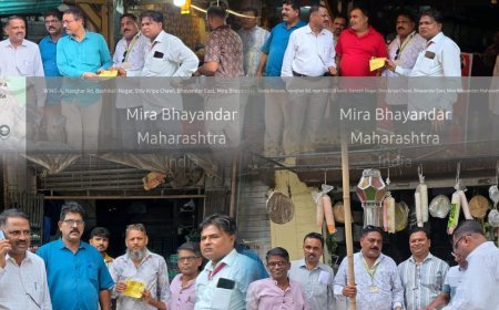 मीरा-भाईंदर में फुटपाथ पर सामान रखने और कचरा फैलाने वालों पर कार्रवाई, ₹24,500 का जुर्माना