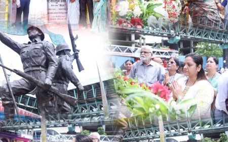 शहीद मेजर कौस्तुभ राणे को श्रद्धांजलि, स्मृति दिवस पर वीर स्मृति स्मारक पर पुष्पचक्र अर्पित