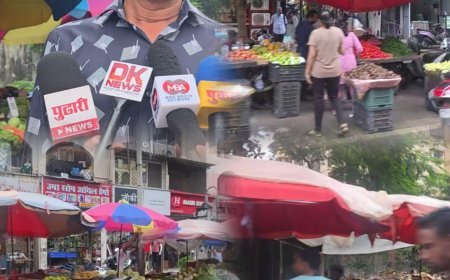 मीरा-भाईंदर में फेरीवालों का बढ़ता अतिक्रमण! फुटपाथ पर कब्जा, अवैध पार्किंग और सड़क पर स्ट्रीट फूड का कारोबार