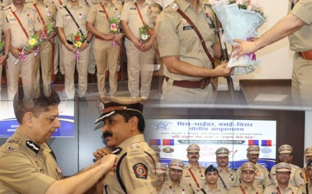 मीरा-भाईंदर पुलिस के 25 अधिकारियों-कर्मचारियों को अति उत्कृष्ट और उत्कृष्ट सेवा पदक