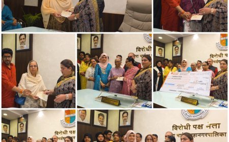 मुझफ्फर हुसैन के जन्मदिन पर सामाजिक पहल, निराधार महिलाओं को आर्थिक सहायता के चेक वितरित