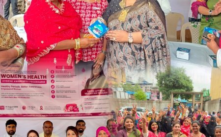 मुझफ्फर हुसैन के जन्मदिन पर महिलाओं के लिए स्वास्थ्य जागरूकता कार्यक्रम, मासिक धर्म स्वच्छता पर दिया गया मार्गदर्शन