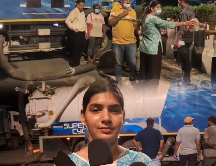 रात 2 बजे मैदान में उतरीं मनस्वी पाटील! प्रभाग 15 में वॉटर लॉगिंग की समस्या पर किया समाधान का प्रयास