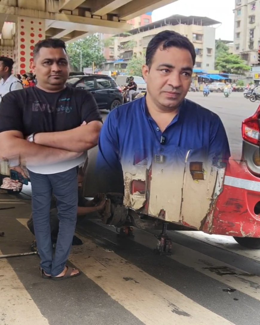 मीरा रोड में चलती बस का पहिया निकला! मैकडोनाल्ड नाका पर मचा हड़कंप, ठेकेदार को नोटिस