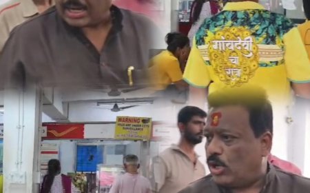 पोस्ट ऑफिस का सर्वर डाउन, घंटों कतार में खड़े नागरिक परेशान; मनसे शहराध्यक्ष संदीप राणे ने किया निरीक्षण