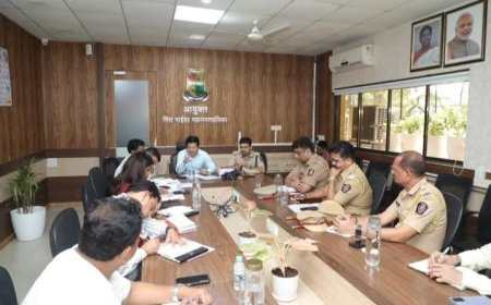 मीरा-भाईंदर में गणपति विसर्जन की तैयारियों पर समीक्षा बैठक, आयुक्त ने दिए सुरक्षा और यातायात व्यवस्था के निर्देश