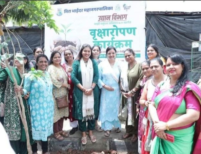 मीरा-भाईंदर में वन महोत्सव के तहत वृक्षारोपण कार्यक्रम, 25 हजार पौधे लगाने का संकल्प
