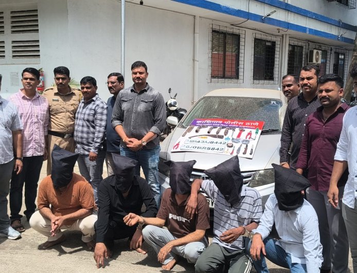 मीरा रोड में डकैती की तैयारी कर रही अंतरराज्यीय गैंग गिरफ्तार, 5 आरोपी हिरासत में