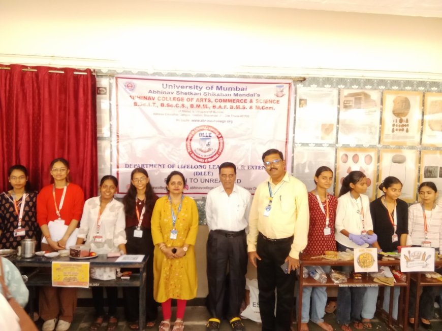 अन्नपूर्णा योजना के तहत अभिनव कॉलेज में दो दिवसीय खाद्य स्टॉल का आयोजन