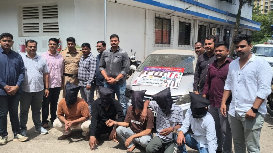 मीरा रोड में डकैती की तैयारी कर रही अंतरराज्यीय गैंग गिरफ्तार, 5 आरोपी हिरासत में