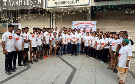 वर्ल्ड ट्रॉमा डे पर 4.5 किलोमीटर की वॉकथॉन, 125 लोगों ने लिया हिस्सा; सड़क सुरक्षा के प्रति किया जागरूक!