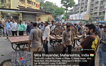 मीरा-भाईंदर में फेरीवालों पर मनपा का एक्शन, 6 जगहों पर JCB से हटाया गया अतिक्रमण