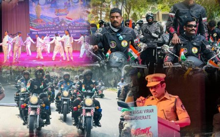 मीरा-भाईंदर में ‘नशामुक्त भारत’ का संदेश लेकर निकली पुलिस की भव्य बाइक रैली, 13 राज्यों के बाइकर्स हुए शामिल!