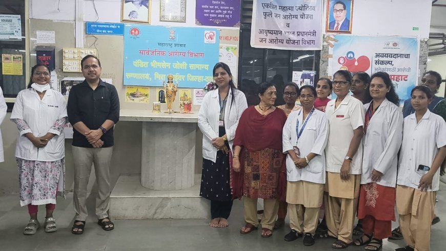 भाईंदर के पंडित भीमसेन जोशी अस्पताल पहुंचे स्वास्थ्य आयुक्त संजय काटकर, सुविधाओं का लिया जायजा